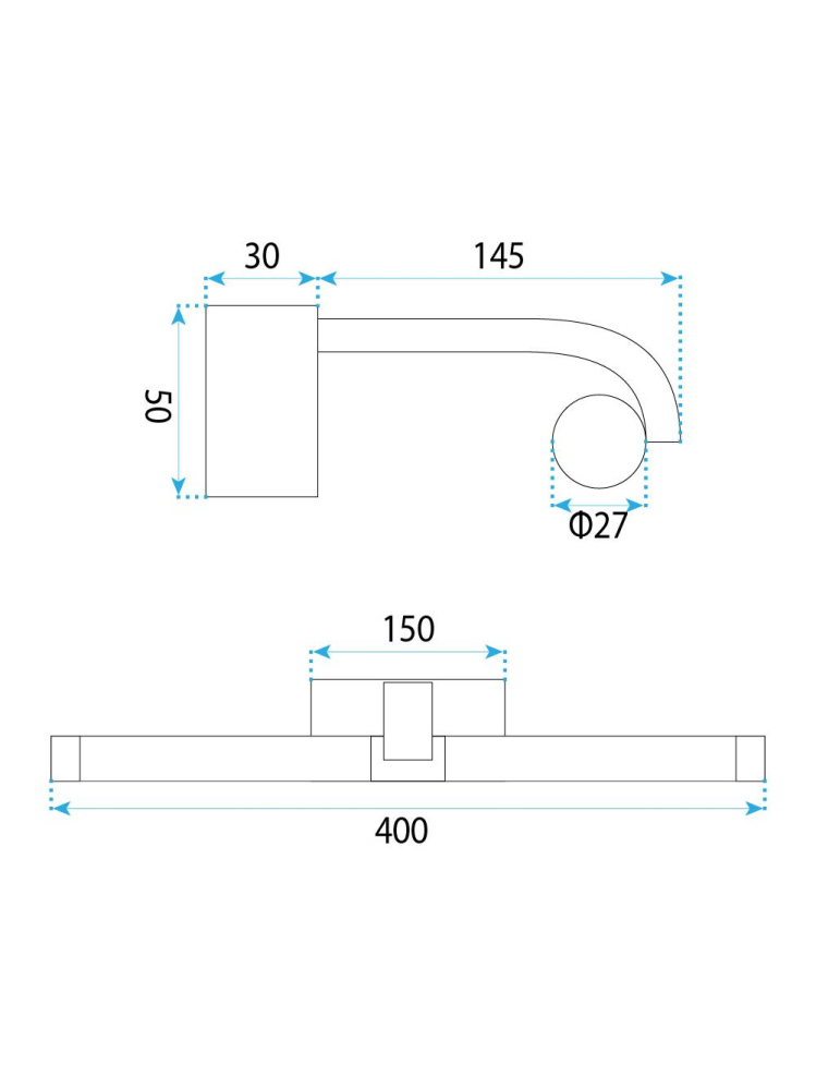 Aplică LED pentru baie APP1881-1W 40cm crom [7]