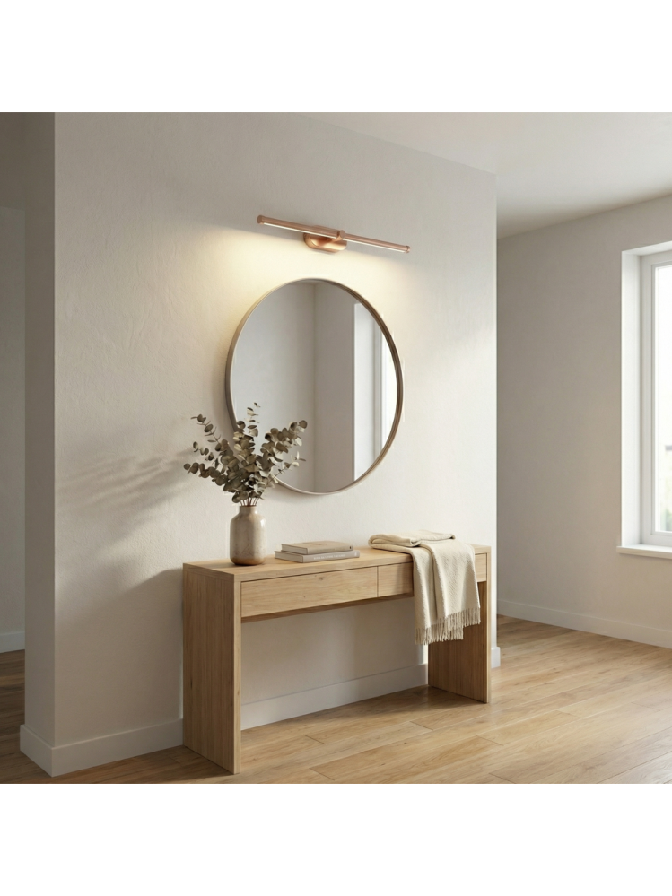 Aplica LED baie Toolight APP1895-1W 40 cm cupru periat dispersor opal perete [6]
