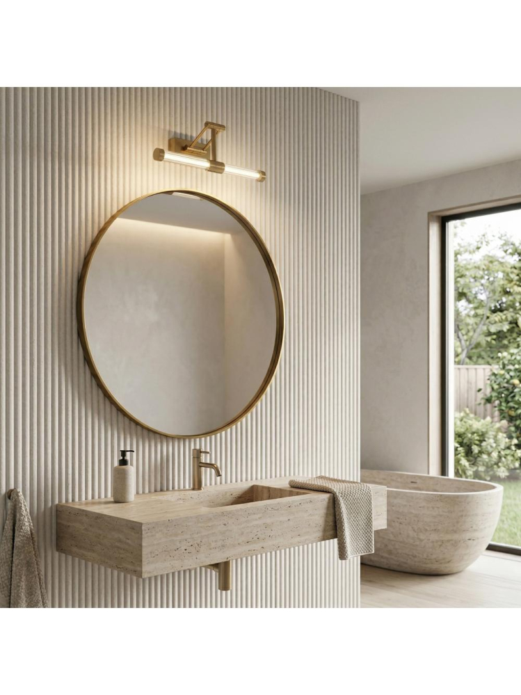 Aplică LED pentru baie APP1899-1W 40cm auriu periat [7]