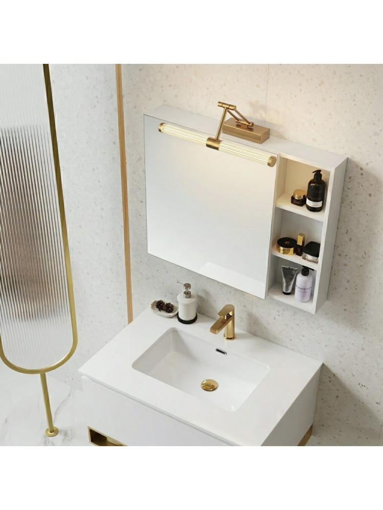 Aplică LED pentru baie APP1899-1W 40cm auriu periat [5]