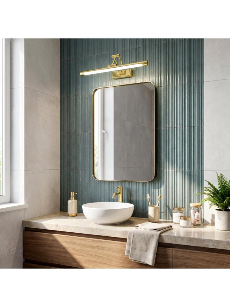 Aplica LED perete baie Toolight SWE019-1W auriu 420x300mm [3]