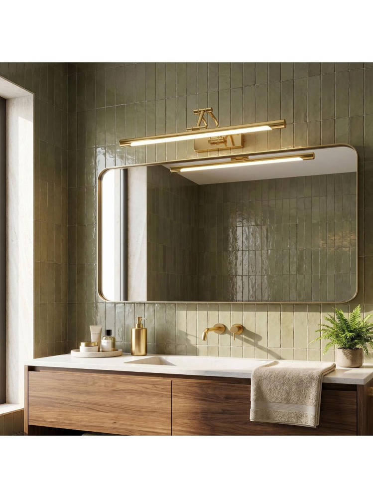 Aplică LED pentru baie SWE020-1W 60cm auriu [7]