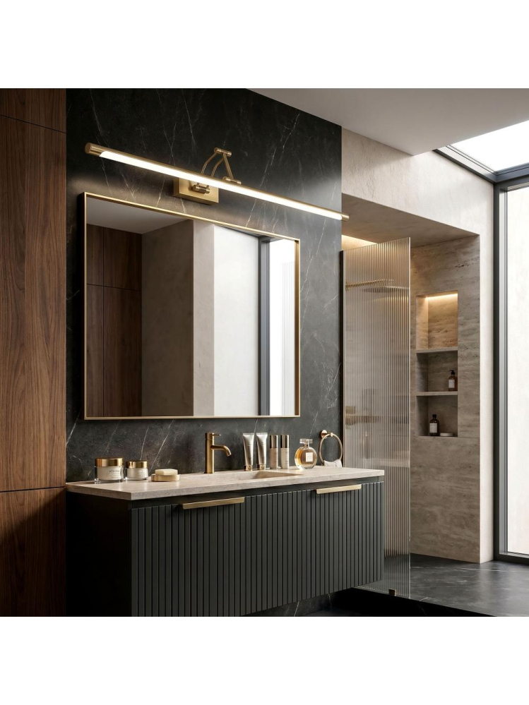 Aplică LED pentru baie SWE024-1W 80cm auriu periat [5]