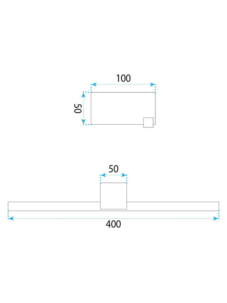 Aplică LED pentru baie SWE043-1W 40cm auriu [8]