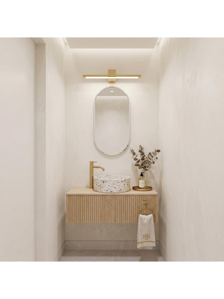Aplica LED perete Toolight SWE044-1W 60cm auriu [11]