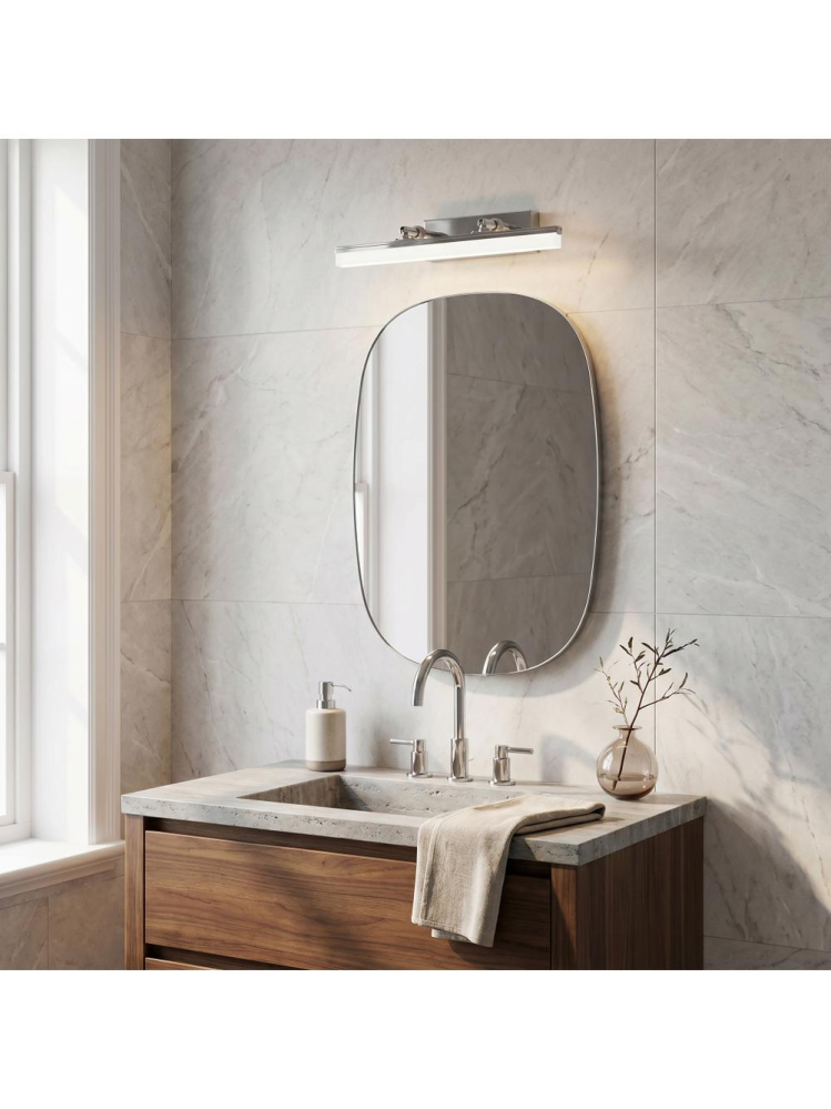 Aplica LED perete Toolight APP1869-1W 40cm crom sursa LED integrata [3]