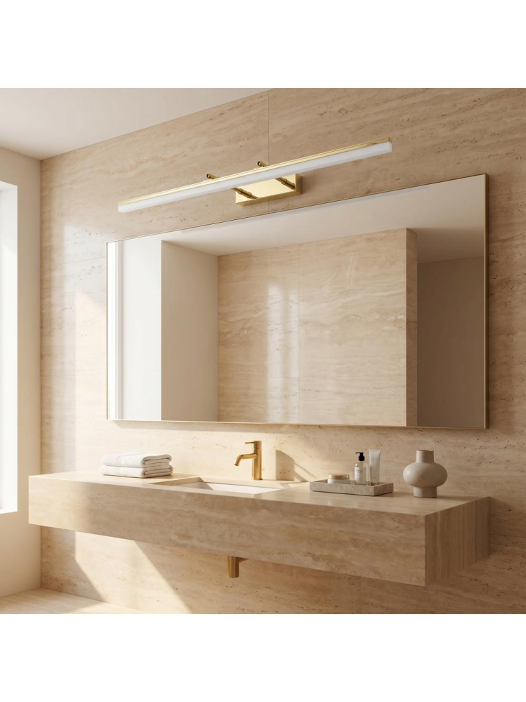 Aplica LED perete baie Toolight APP1874-1W 80cm auriu [2]