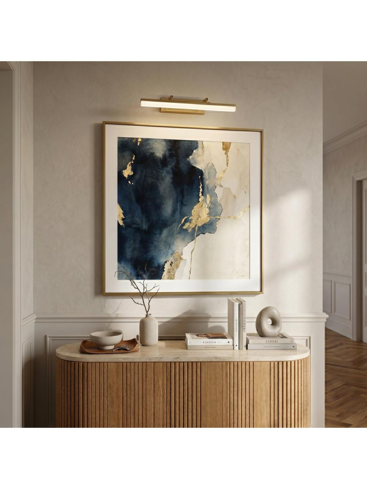 Aplica LED perete baie Toolight APP1875-1W 400mm auriu periat sursa LED integrata [6]