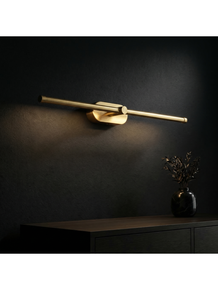 Aplica LED perete Toolight APP1893-1W 60 cm auriu periat [3]