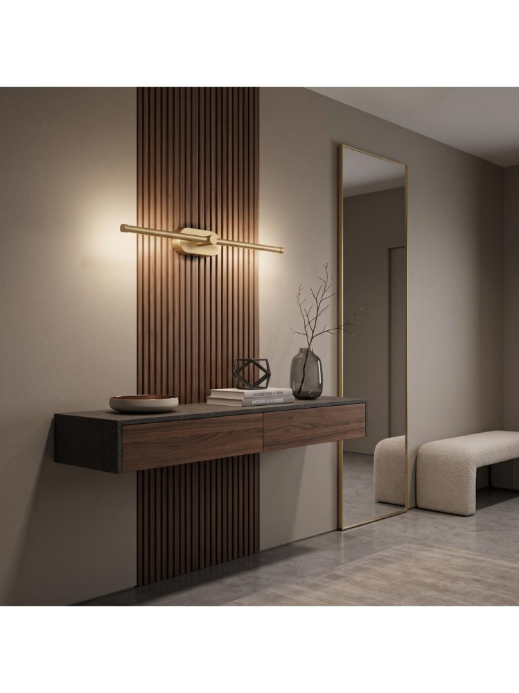Aplica LED perete Toolight APP1893-1W 60 cm auriu periat [2]