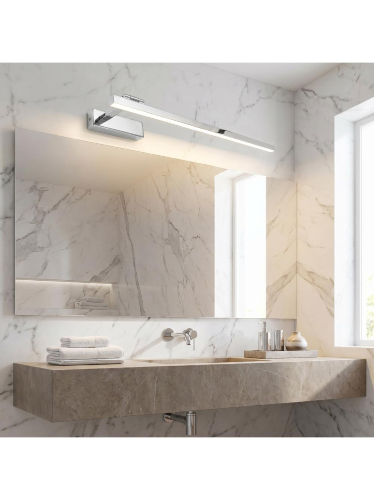 Aplica LED perete Toolight SWE029-1W 60cm crom 600x160x50mm [4]