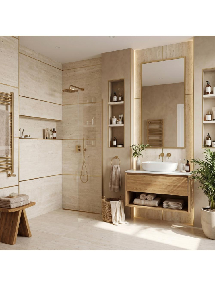 Bandă decorativă autoadezivă Rea P14454 2cm auriu periat [3]