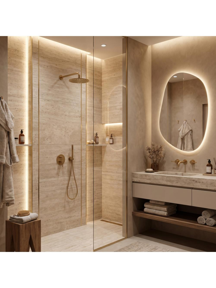 Bandă decorativă autoadezivă Rea P14454 2cm auriu periat [7]