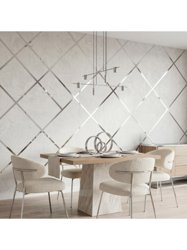 Bandă decorativă autoadezivă Rea P14454CC 3,8cm crom [4]