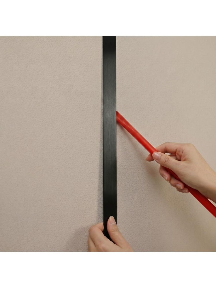 Bandă decorativă autoadezivă Rea P14454CD 3,8cm negru periat [10]