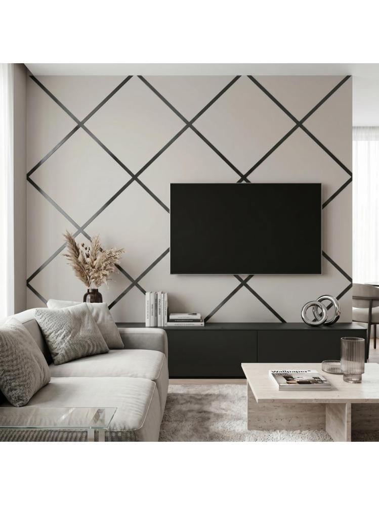 Bandă decorativă autoadezivă Rea P14454CD 3,8cm negru periat [11]