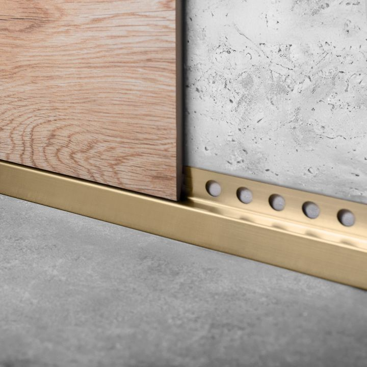 Bandă frontală pentru cădiță de duș 120cm auriu periat [10]