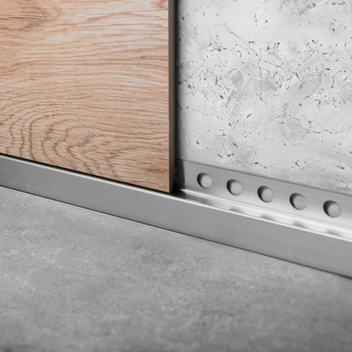 Bandă frontală pentru cădiță de duș 120cm crom periat [2]