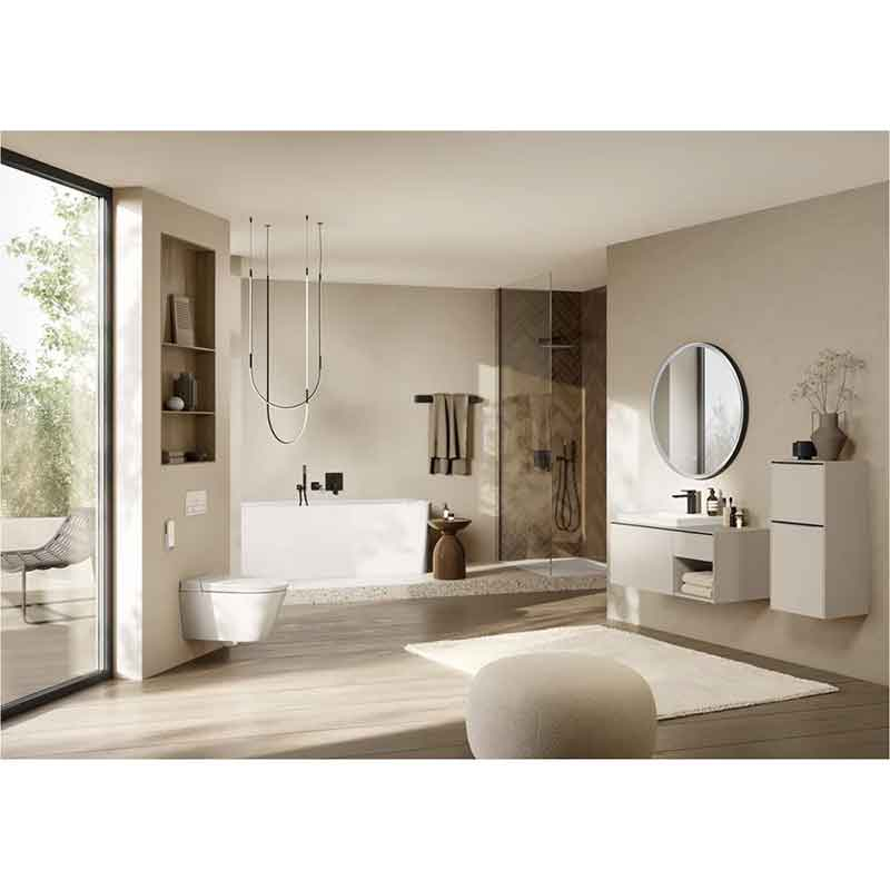 Bară de duș Villeroy&Boch, Universal Showers, 40 cm, profil pătrat, negru mat [3]