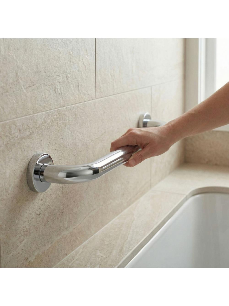 Bară de sprijin dreaptă pentru baie 40 cm crom [2]