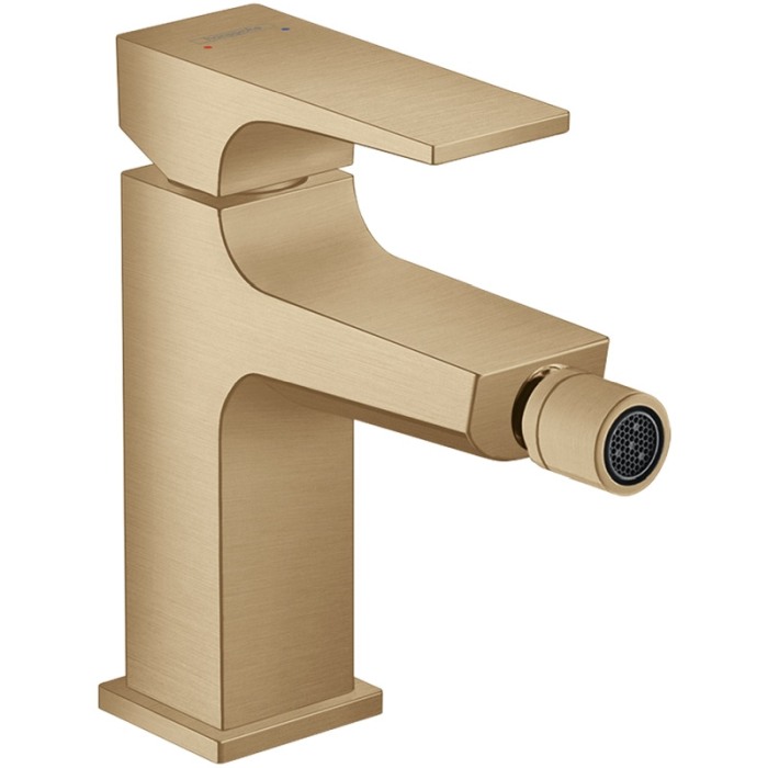 Baterie bideu cu ventil click-clack, Hansgrohe, Metropol, bronz periat [1]