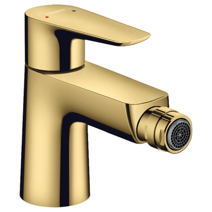 Baterie bideu cu ventil Hansgrohe, Talis E, auriu lucios [1]