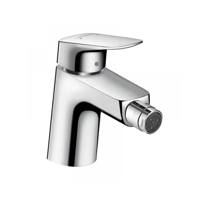Baterie bideu Hansgrohe, Logis, cu ventil, crom [1]