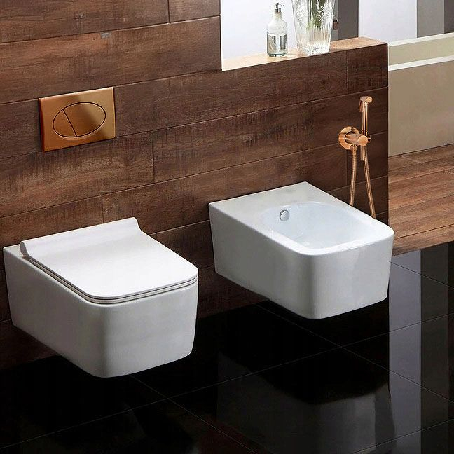 Baterie bideu  Lungo Loop cupru periat [4]