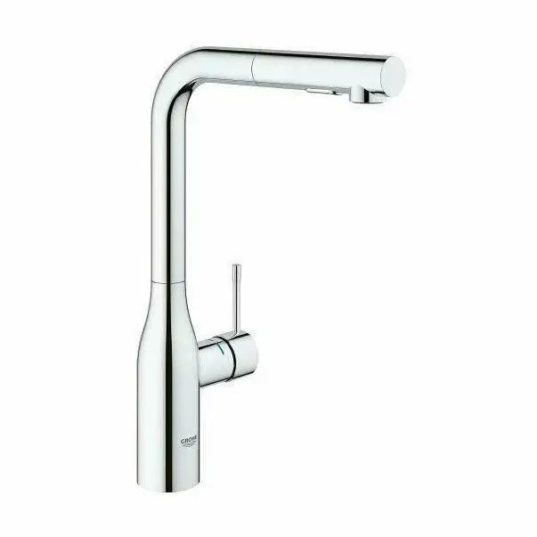 Baterie bucatarie cu dus extractabil Grohe Essence inalta crom lucios [1]
