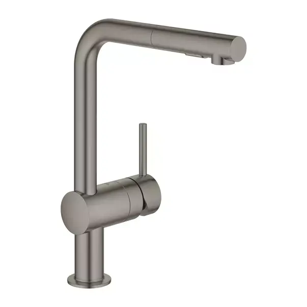 Baterie bucatarie cu dus extractabil Grohe Minta 2 tipuri de jet antracit periat Hard Graphite [1]