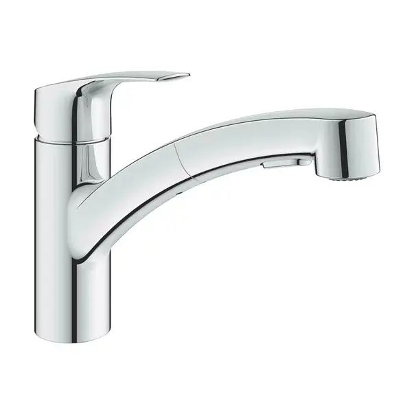 Baterie bucatarie cu dus extractibil Grohe Eurosmart New crom [2]