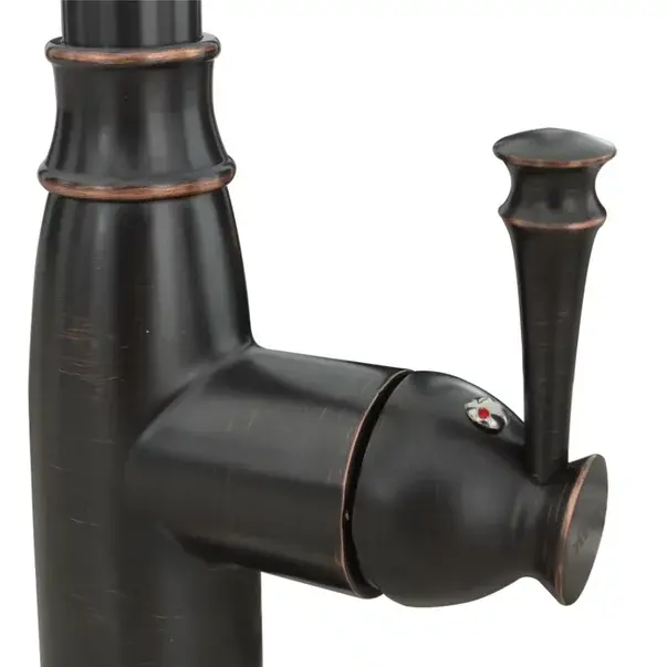 Baterie bucatarie cu dus extractibil Rea Deco negru mat [6]