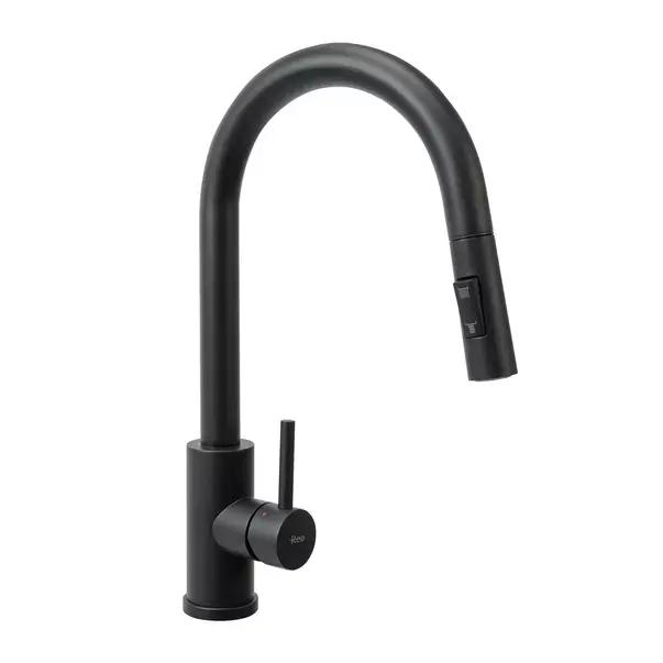 Baterie bucatarie cu dus extractibil Rea Fresh negru mat [1]