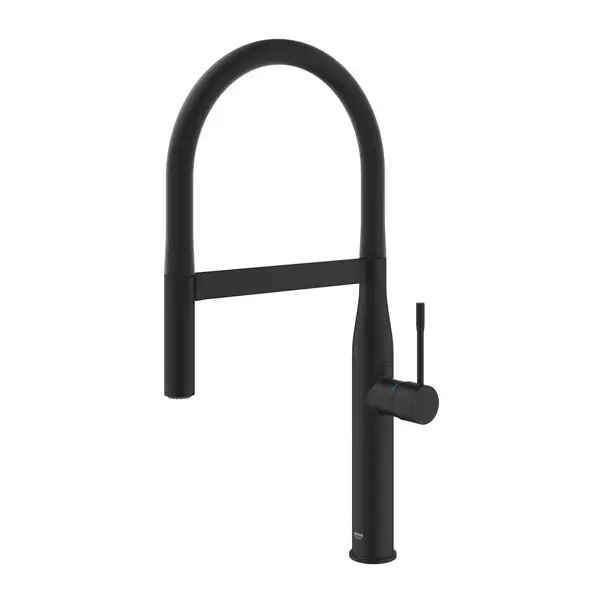 Baterie bucatarie cu pipa flexibila Grohe Essence negru mat Phantom Black [4]