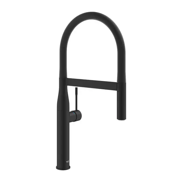 Baterie bucatarie cu pipa flexibila Grohe Essence negru mat Phantom Black [1]