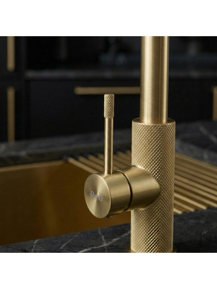 Baterie bucatarie Rea Master auriu periat  [5]