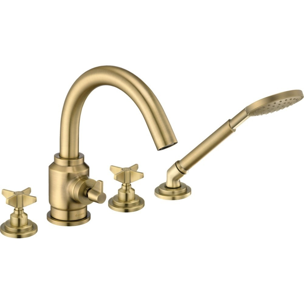 Baterie cada – dus dubla comanda Deante Temisto bronz periat cu set de dus [1]