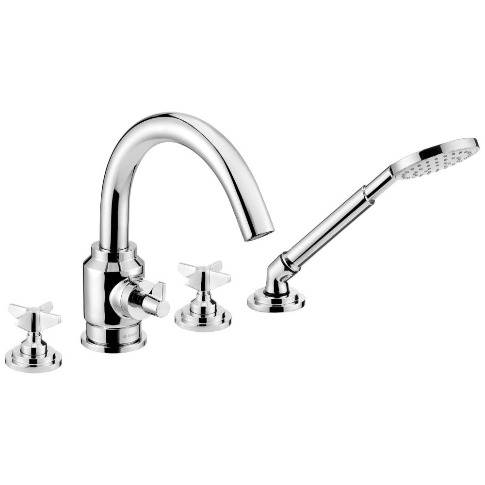 Baterie cada – dus dubla comanda Deante Temisto crom cu set de dus BQT_014D [1]