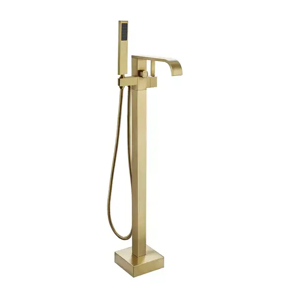 Baterie cada - dus freestanding Rea Carat auriu periat [1]