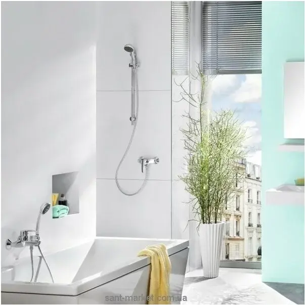 Baterie cada - dus Grohe BauEdge crom [5]