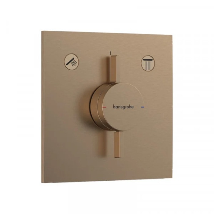 Baterie cadă-duș, Hansgrohe, DuoTurn E, bronz periat [1]