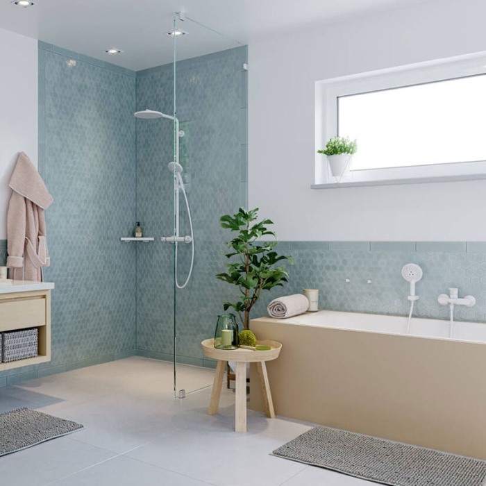 Baterie cada-dus Hansgrohe, Talis E, alb mat [5]