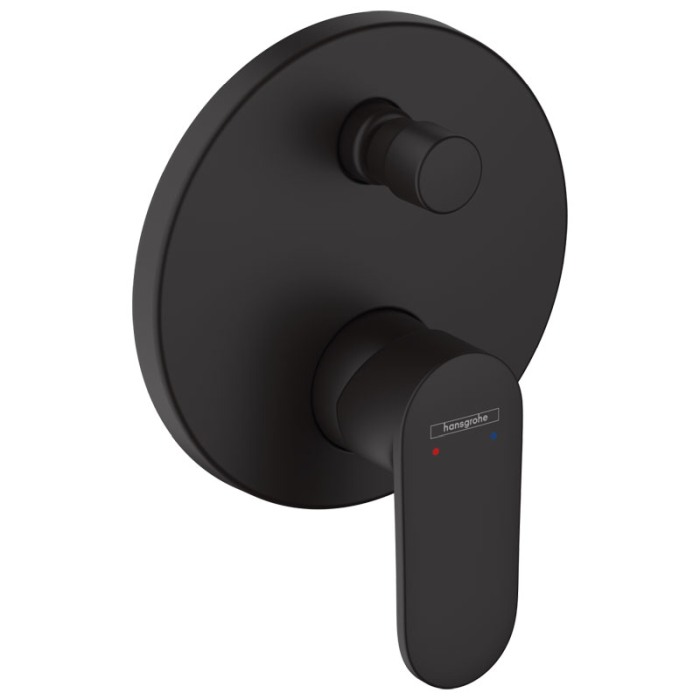 Baterie cada - dus, Hansgrohe, Vernis Blend, parte vizibila, negru mat [1]