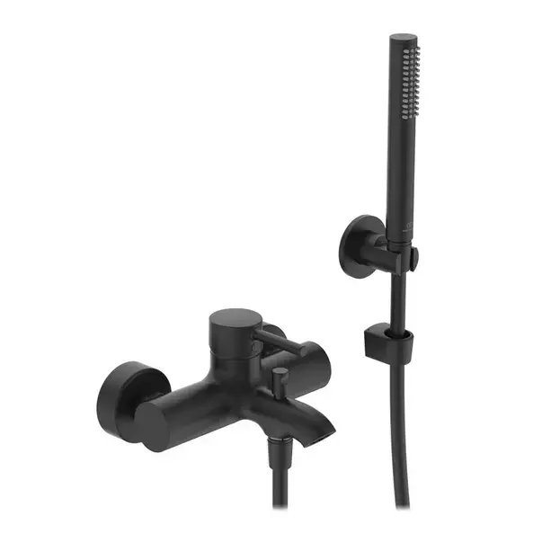 Baterie cada - dus Ideal Standard Ceraline finisaj negru mat cu set de dus [1]