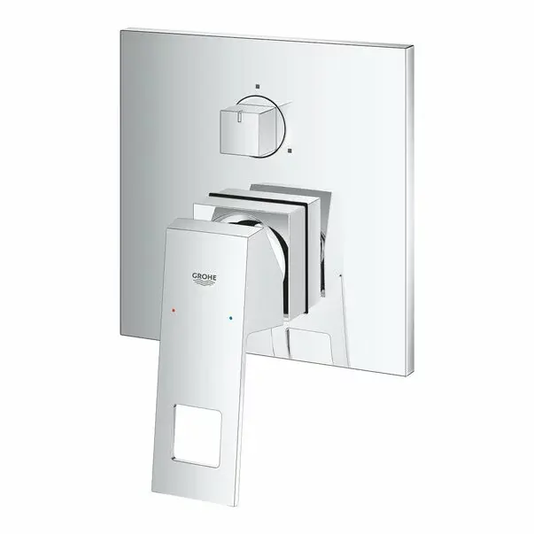 Baterie cada - dus incastrata Grohe Eurocube cu 3 functii crom [3]