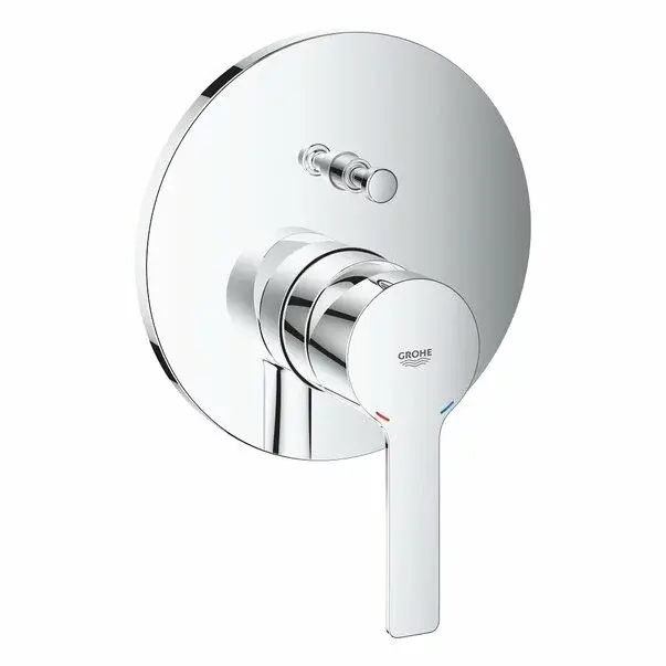 Baterie cada - dus incastrata Grohe Lineare cu comutator automat in 2 pozitii [1]