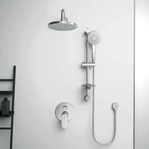 Baterie cada - dus incastrata Ideal Standard Cerafine O crom lucios cu corp ingropat [3]
