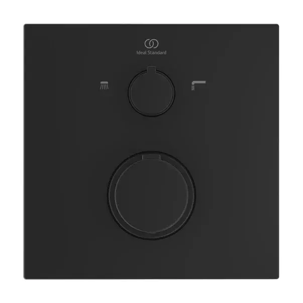 Baterie cada - dus incastrata Ideal Standard Ceratherm C100 negru mat [4]