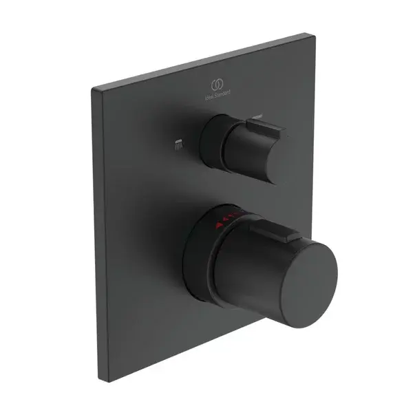 Baterie cada - dus incastrata Ideal Standard Ceratherm C100 negru mat [3]