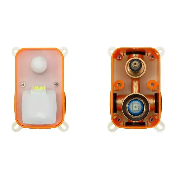 Baterie cada - dus incastrata Rea Lungo auriu periat cu set de dus si corp ingropat [6]